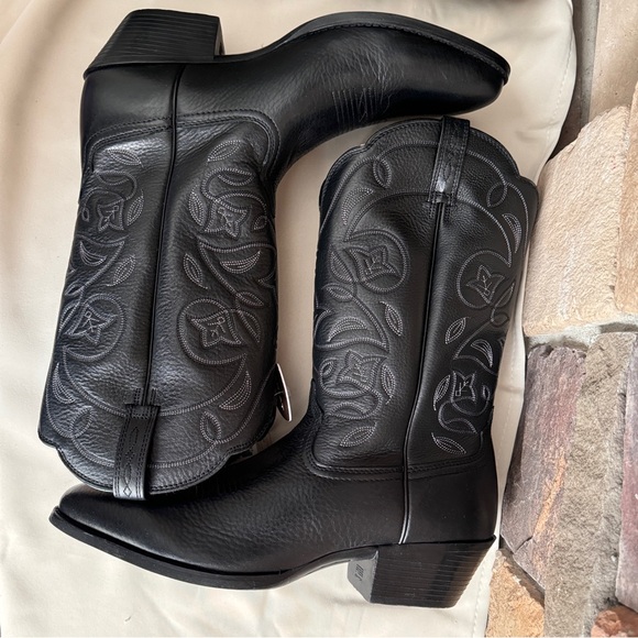 Ariat Ladies Heritage Western Black R Toe Deertan Boot 10001037 Size 12 B EUR 43 - Picture 8 of 12